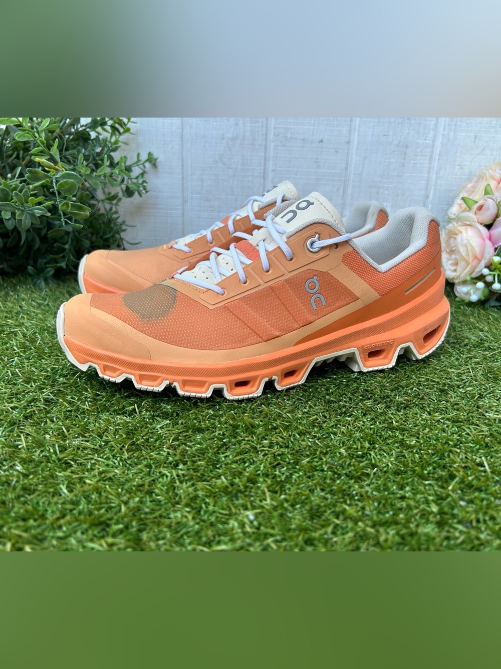 On Cloudventure Trail Running Shoe Copper | Orange women size 9 gently used - Picture 12 of 16